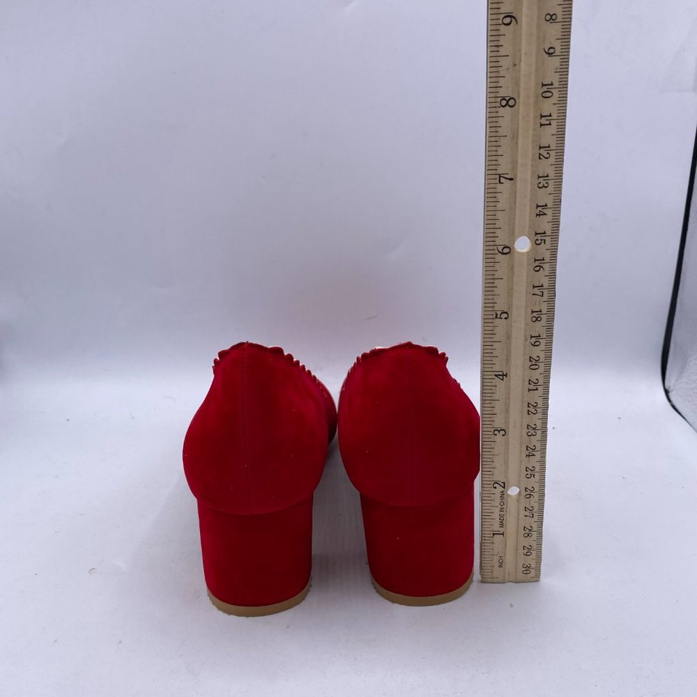 FSJ Chunky Cute Dress Shoes Scalloping Round Toe - Picture 6 of 10